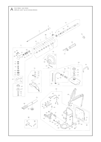 Husqvarna Motorsensen/Freischneider 20111400001 542RBS