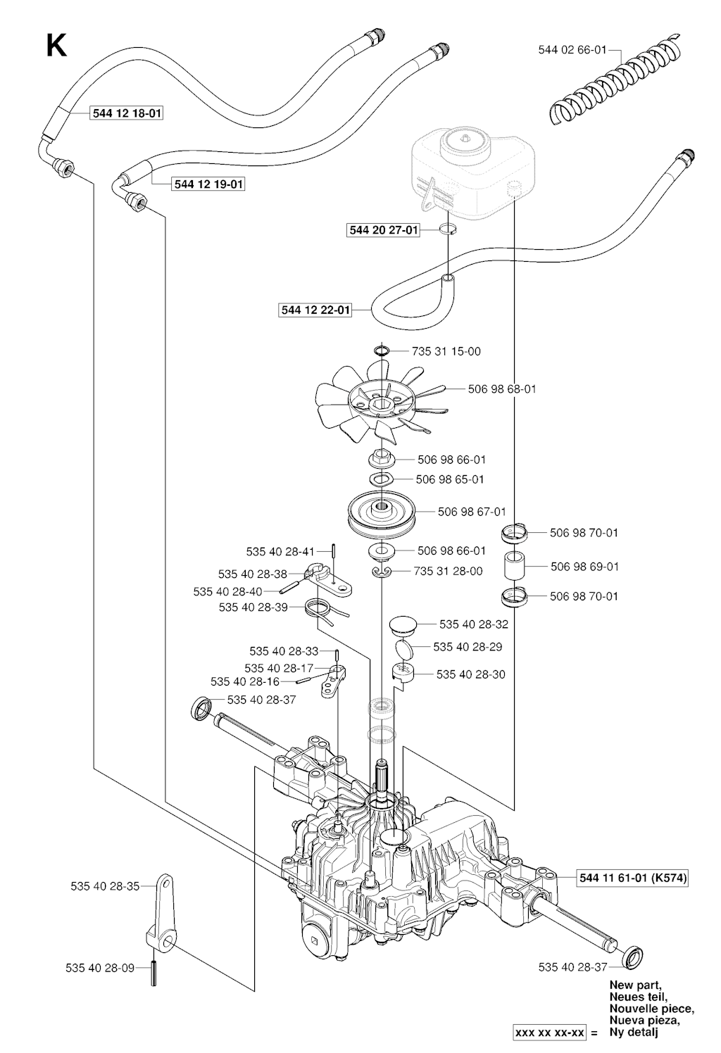 Explosionszeichnung Ersatzteile