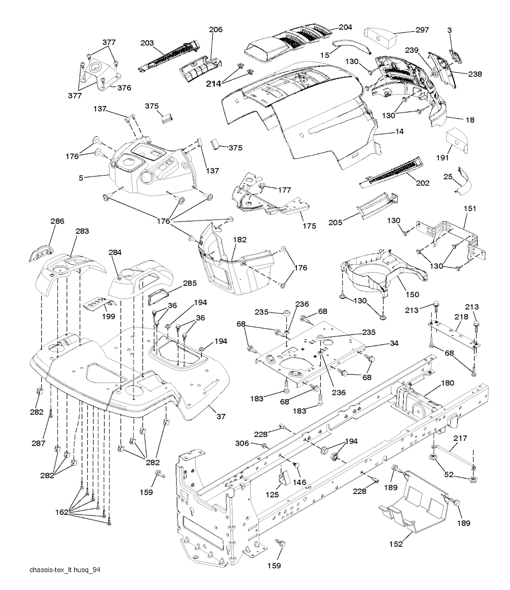 Explosionszeichnung Ersatzteile