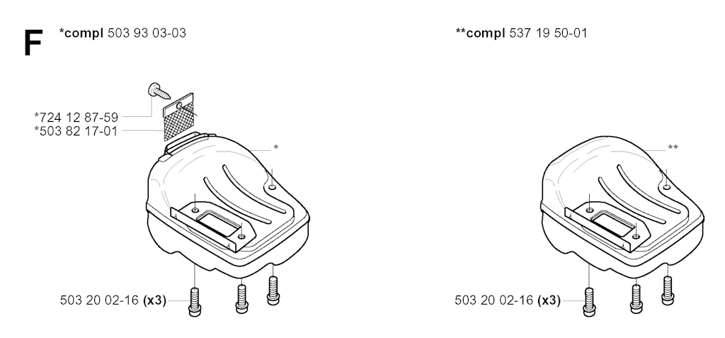 Explosionszeichnung Ersatzteile