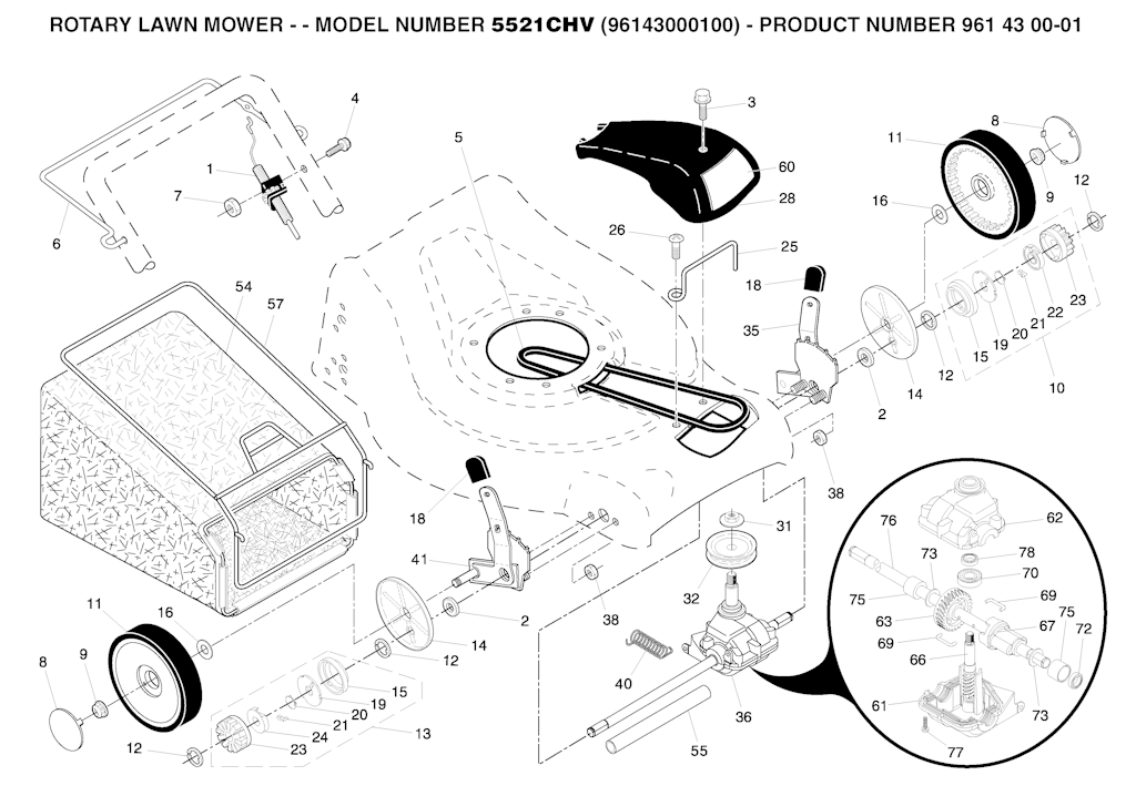 Explosionszeichnung Ersatzteile