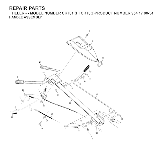 Husqvarna Motorhacken CRT 81, HFCRT8G, 954170054, 2003-01