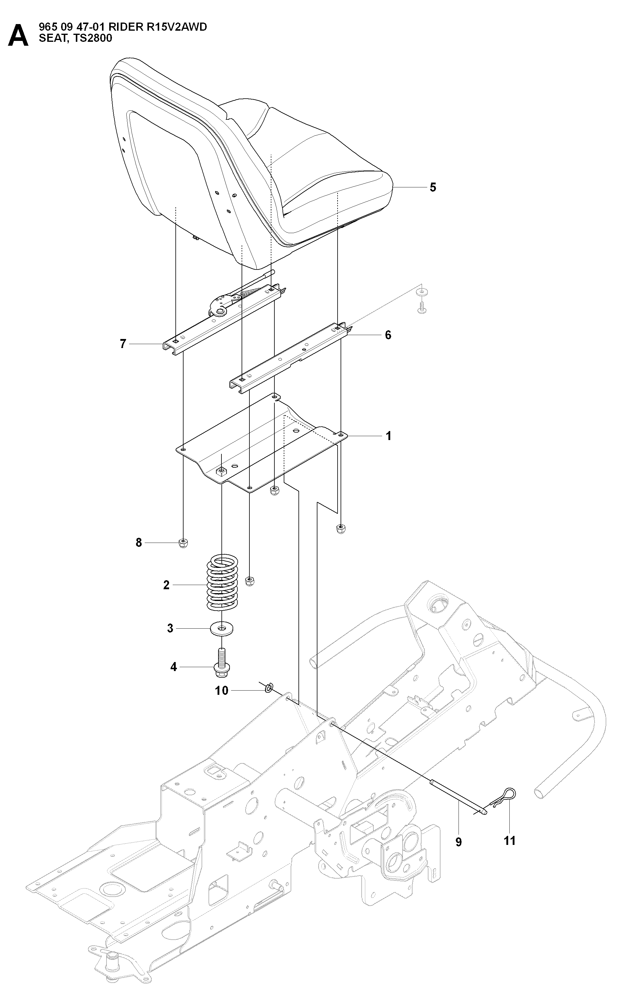 Husqvarna Rider 965094701 Rider 15V2 AWD
