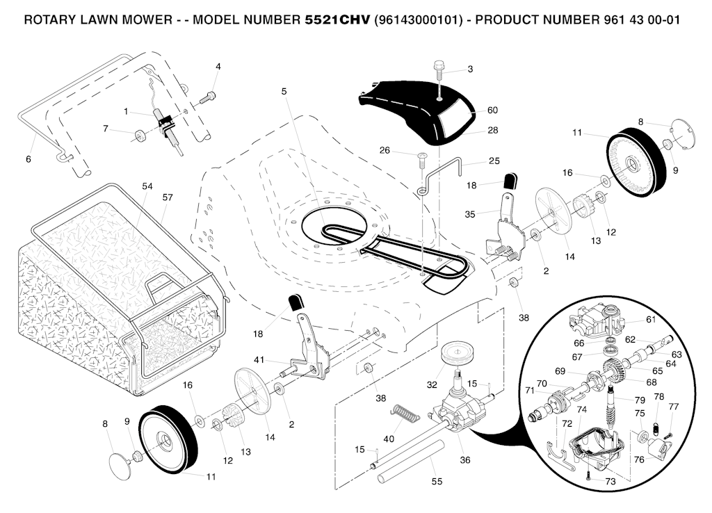 Explosionszeichnung Ersatzteile