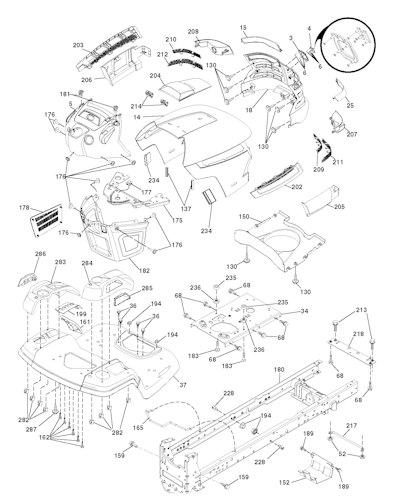Husqvarna Gartentraktoren 96043010301 YTH22V46XLS