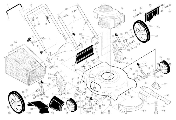 Husqvarna Rasenmäher gelegentliche Nutzung 96133002101 5521P