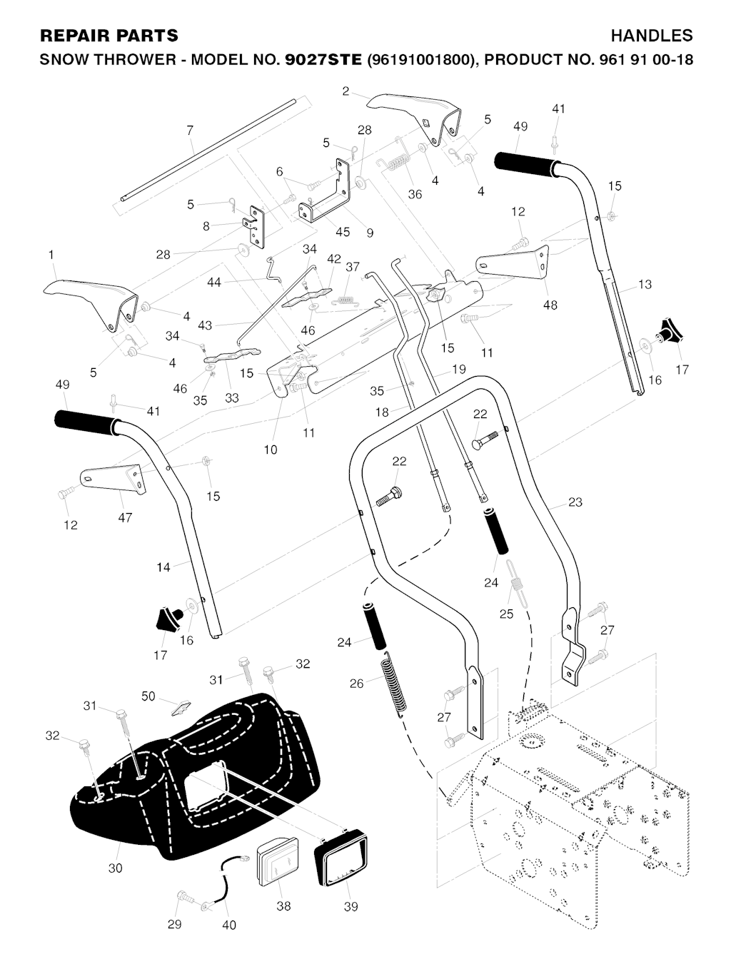 Explosionszeichnung Ersatzteile