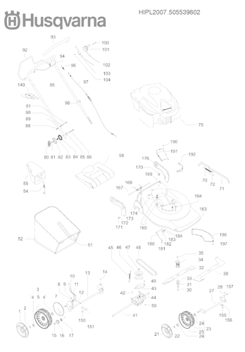 Husqvarna Rasenmäher gelegentliche Nutzung 965159807 R 153S