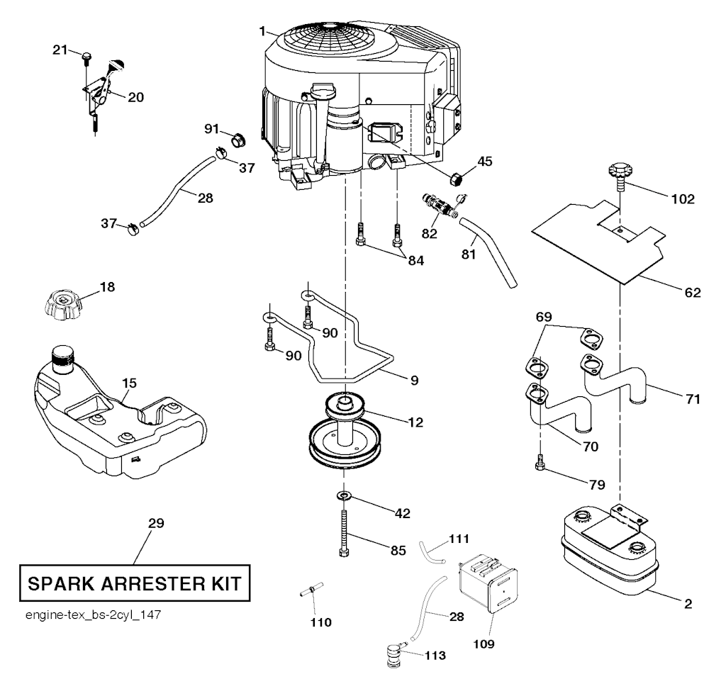 Explosionszeichnung Ersatzteile
