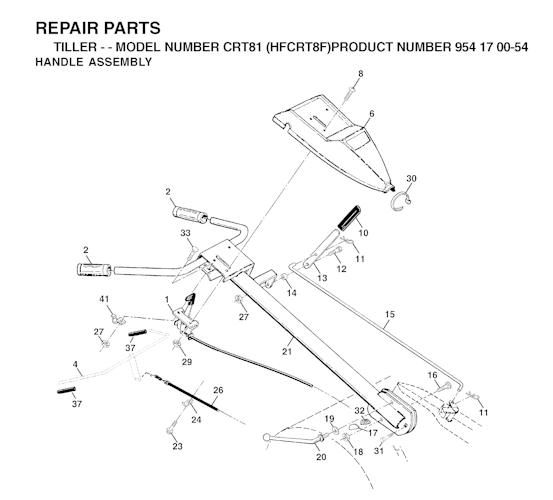 Husqvarna Motorhacken CRT 81, HFCRT8F, 954170054, 2002-01