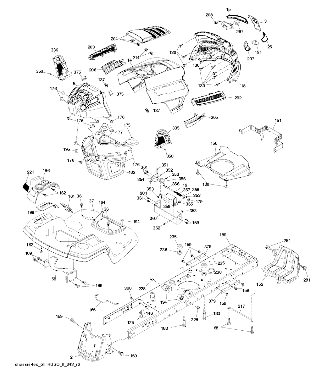 Explosionszeichnung Ersatzteile