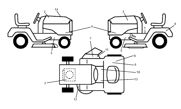 Husqvarna Gartentraktoren 96041005007 LT1597