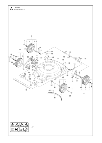 Husqvarna Rasenmäher kommerzielle Nutzung 970481901 KLIPPO LB 448S