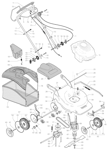 Husqvarna Rasenmäher gelegentliche Nutzung 965159701 R 151S