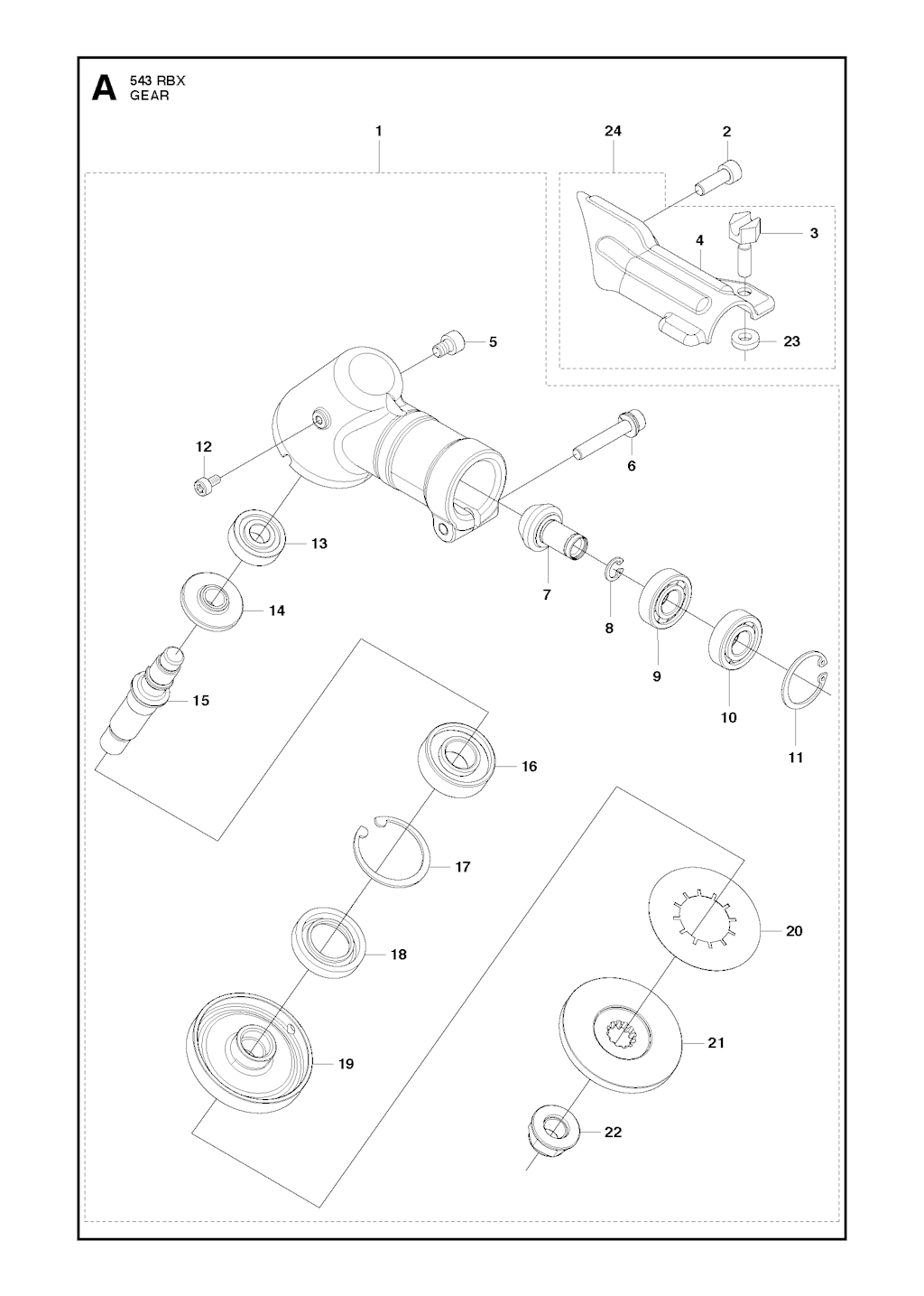 Explosionszeichnung Ersatzteile