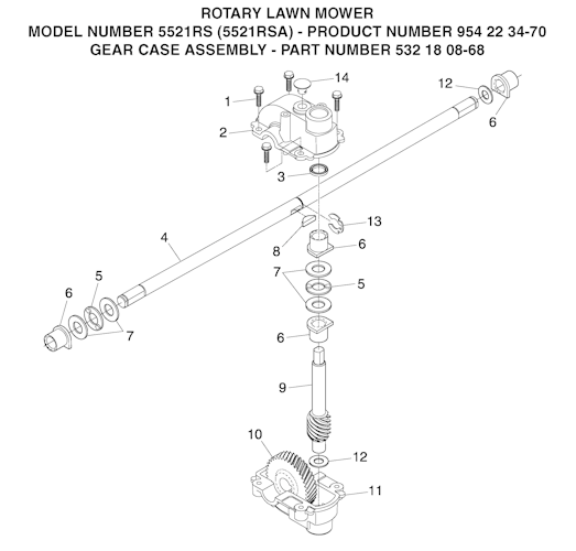 Husqvarna Rasenmäher gelegentliche Nutzung 5521 RS A, 954223470, 532180868, 2003-09
