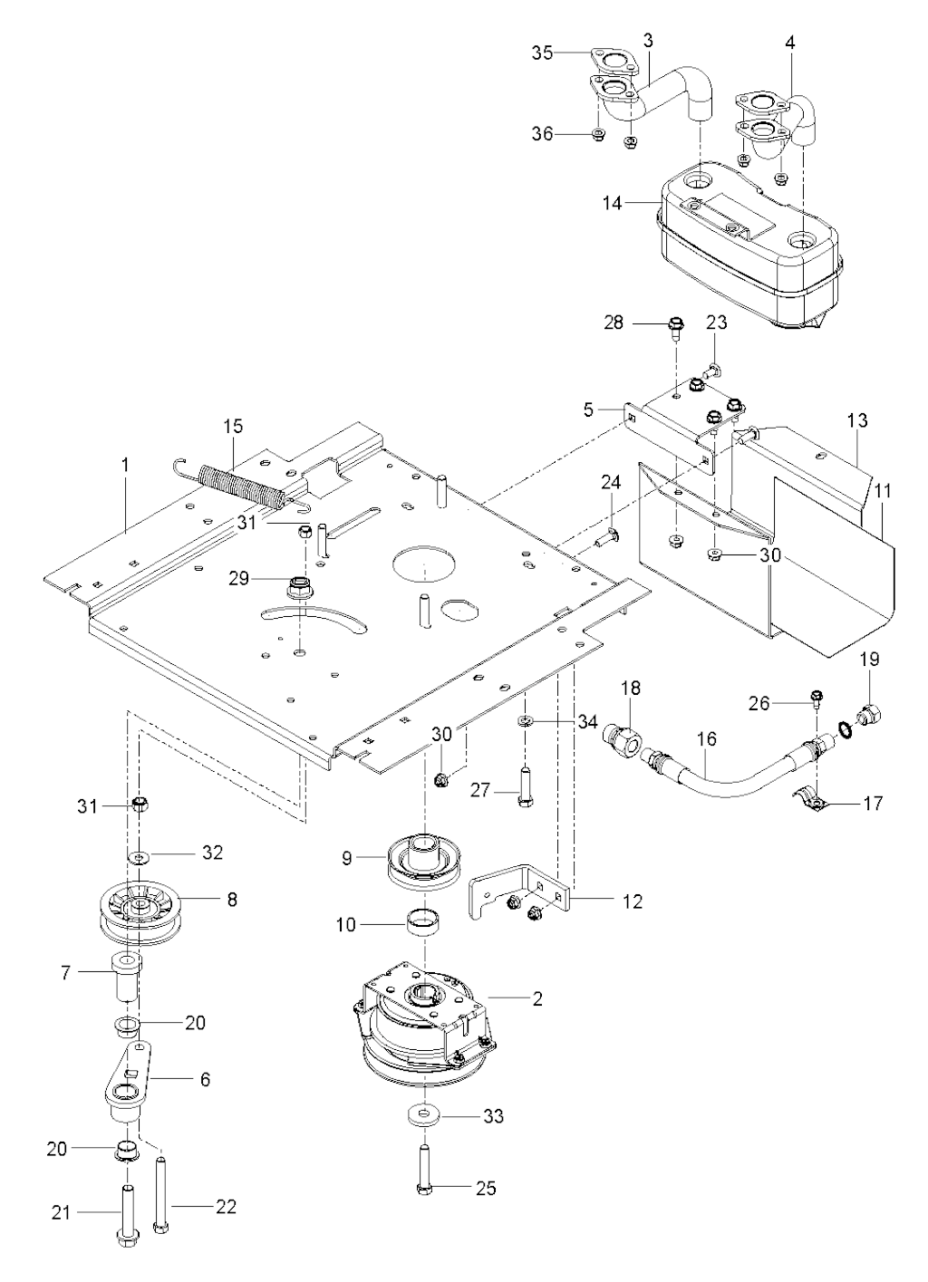 Explosionszeichnung Ersatzteile