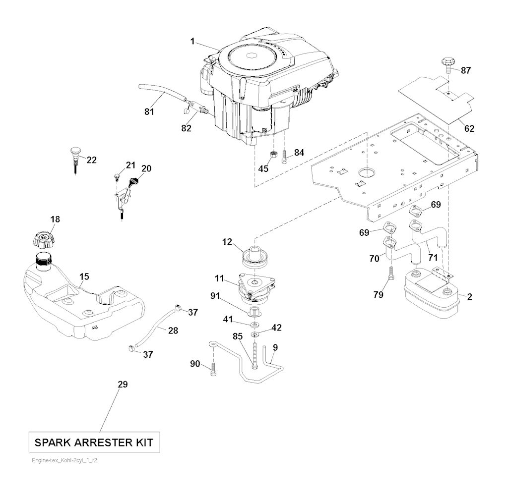 Explosionszeichnung Ersatzteile