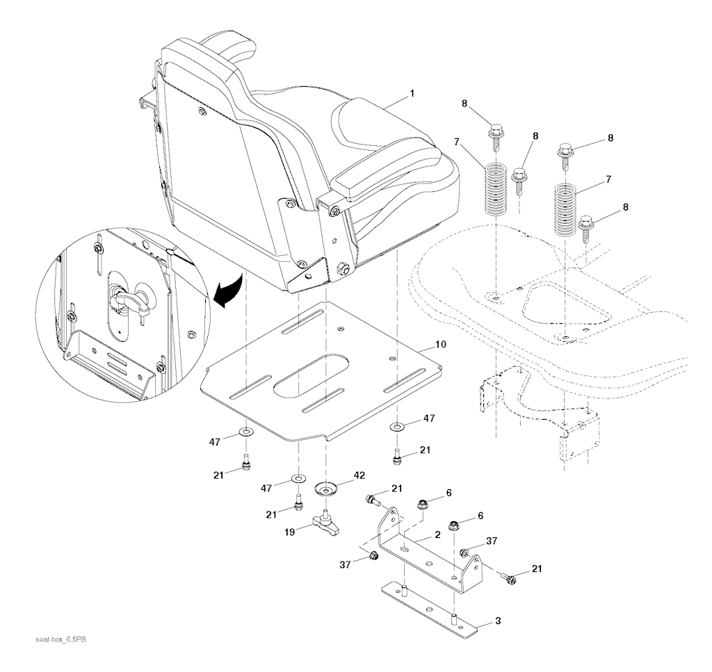Explosionszeichnung Ersatzteile